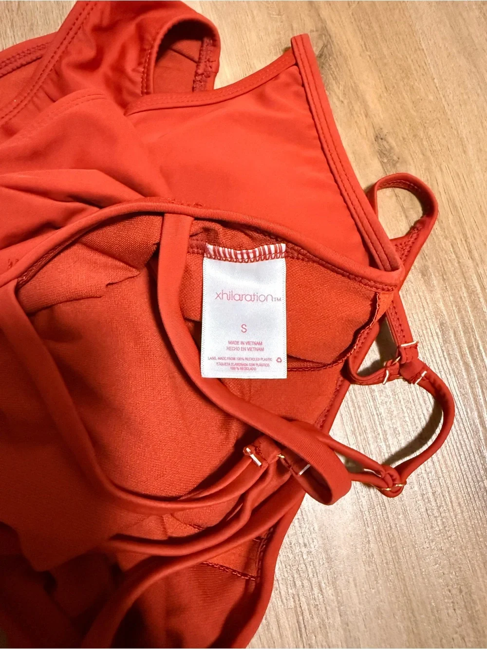 Red Crisscross Front One-Piece Swimsuit